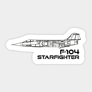 Lockheed F-104 Starfighter Sticker